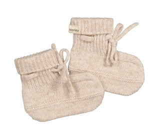 Cashmere Babyschuhe Sand Meliert von MarMar