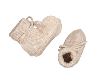 Cashmere Babyschuhe Sand Meliert von MarMar