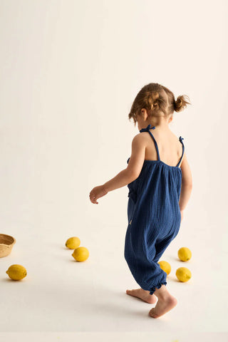 Baby Musselin-Romper Navy von Cozmo