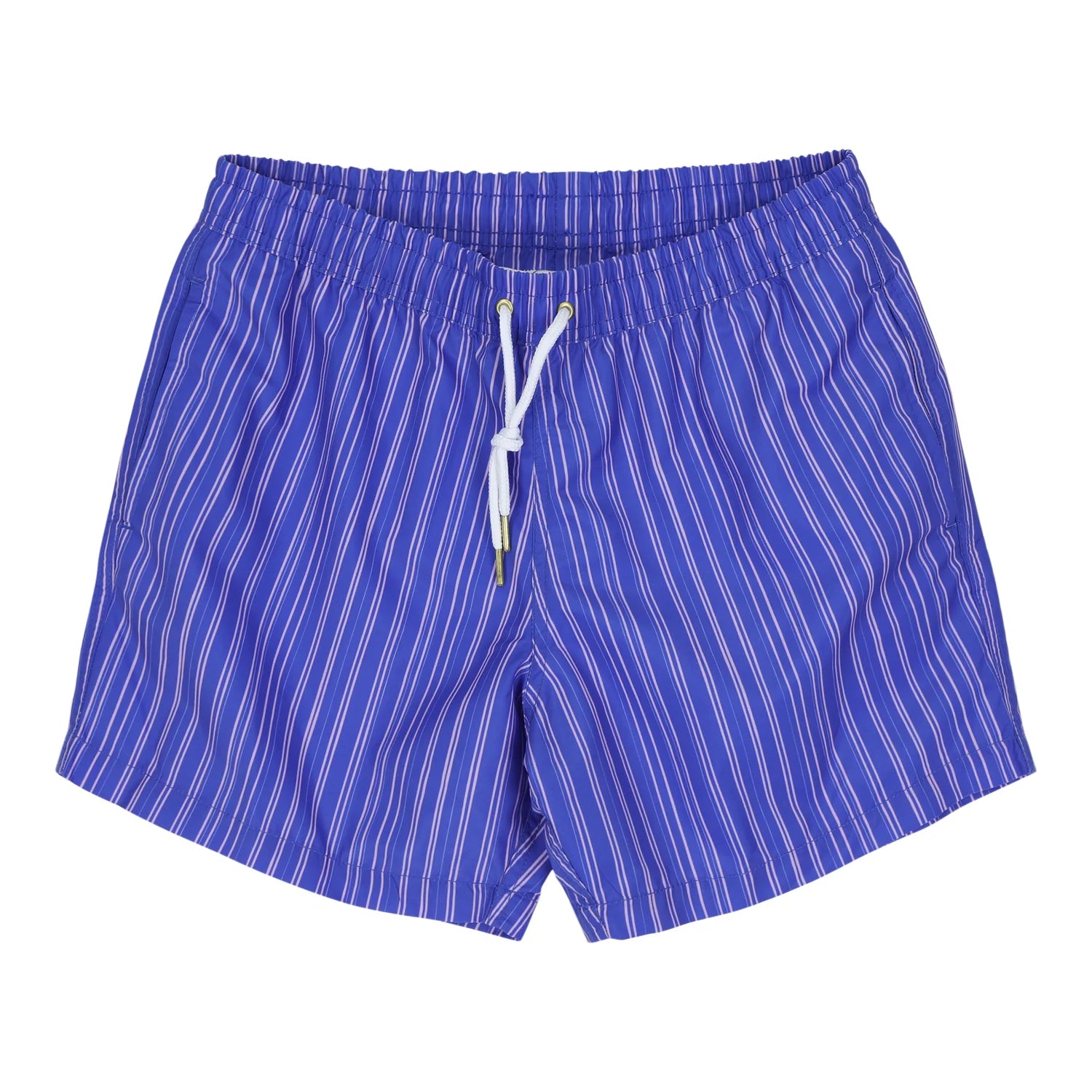 Badeshorts Azur Blau gestreift für Jungs von elle and rapha