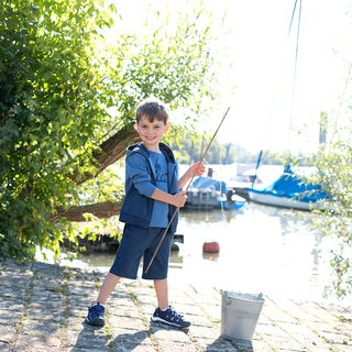 Sweatjacke Dunkelblau und Jeansblau von Enfant Terrible