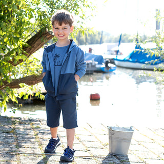 Sweatjacke Dunkelblau und Jeansblau von Enfant Terrible