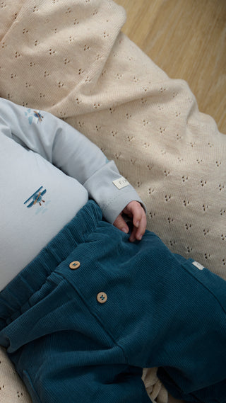 Cordhose Stargazer Türkis von Fixoni