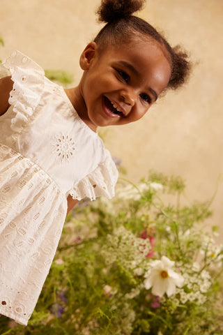 Spitzen-Babykleid Lenali weiss von Louise Misha