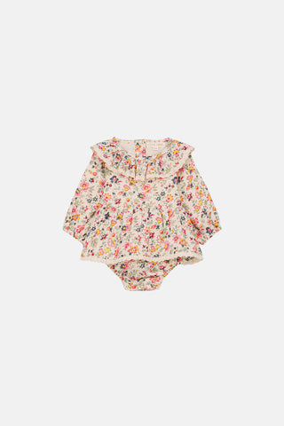 Langarm Romper India Cream Wild Flowers von Louise Misha