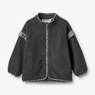 Fleecejacke Ellena Black Sea mit Blumenmuster von Wheat