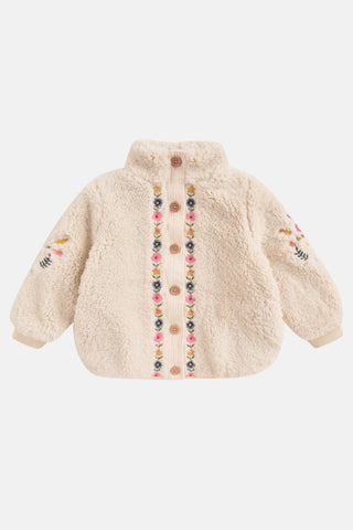 Teddy Jacke Rosinna Cream mit Handstickerei von Louise Misha