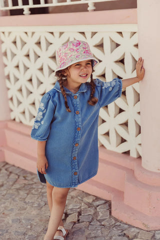 JEANS KLEID INALA STONE BLUE VON LOUISE MISHA