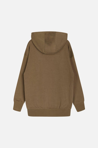 Hoodie Saymon Khaki mit Roadtripmotiv von Hust & Claire