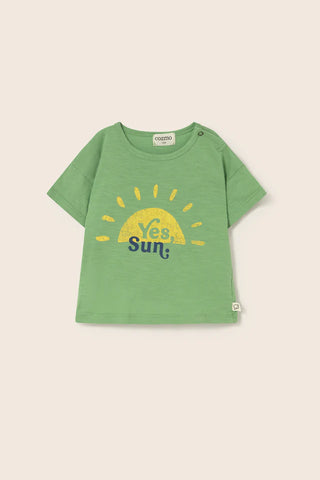 Baby T-Shirt Ian Green Yes Sun von Cozmo
