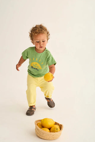 Baby T-Shirt Ian Green Yes Sun von Cozmo