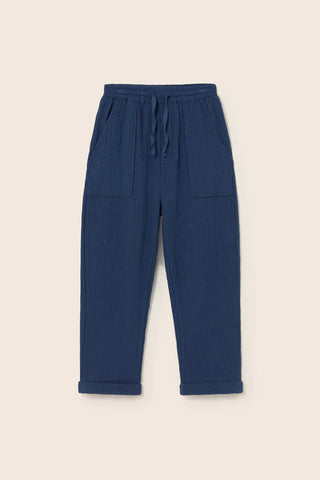 Musselinhose Iker Navy Blau von Cozmo