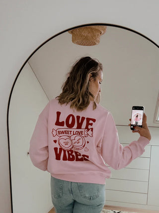 Women Sweater love vibes | blossom von romi.