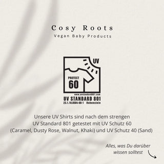 Langarm UV-Shirt 40+ Sand von Cosy Roots