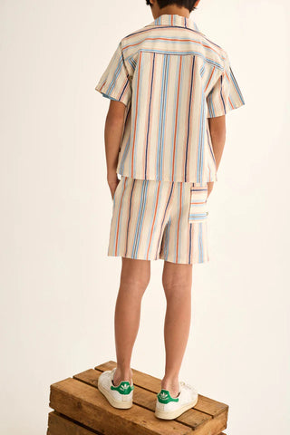 Baumwoll-Hemd Iro Ivory gestreift von Cozmo