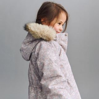 Mimmi winter jacket with floral pattern from Wheat