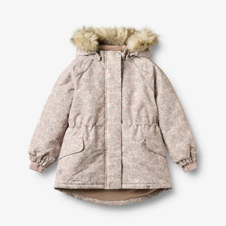Mimmi winter jacket with floral pattern from Wheat