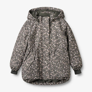 Winterjacke Tove Tech Black Sea Flowers von Wheat