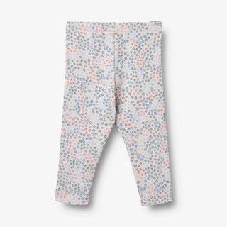 Baby-Leggings Jules Powder Blue Flowers von Wheat