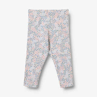 Baby-Leggings Jules Powder Blue Flowers von Wheat