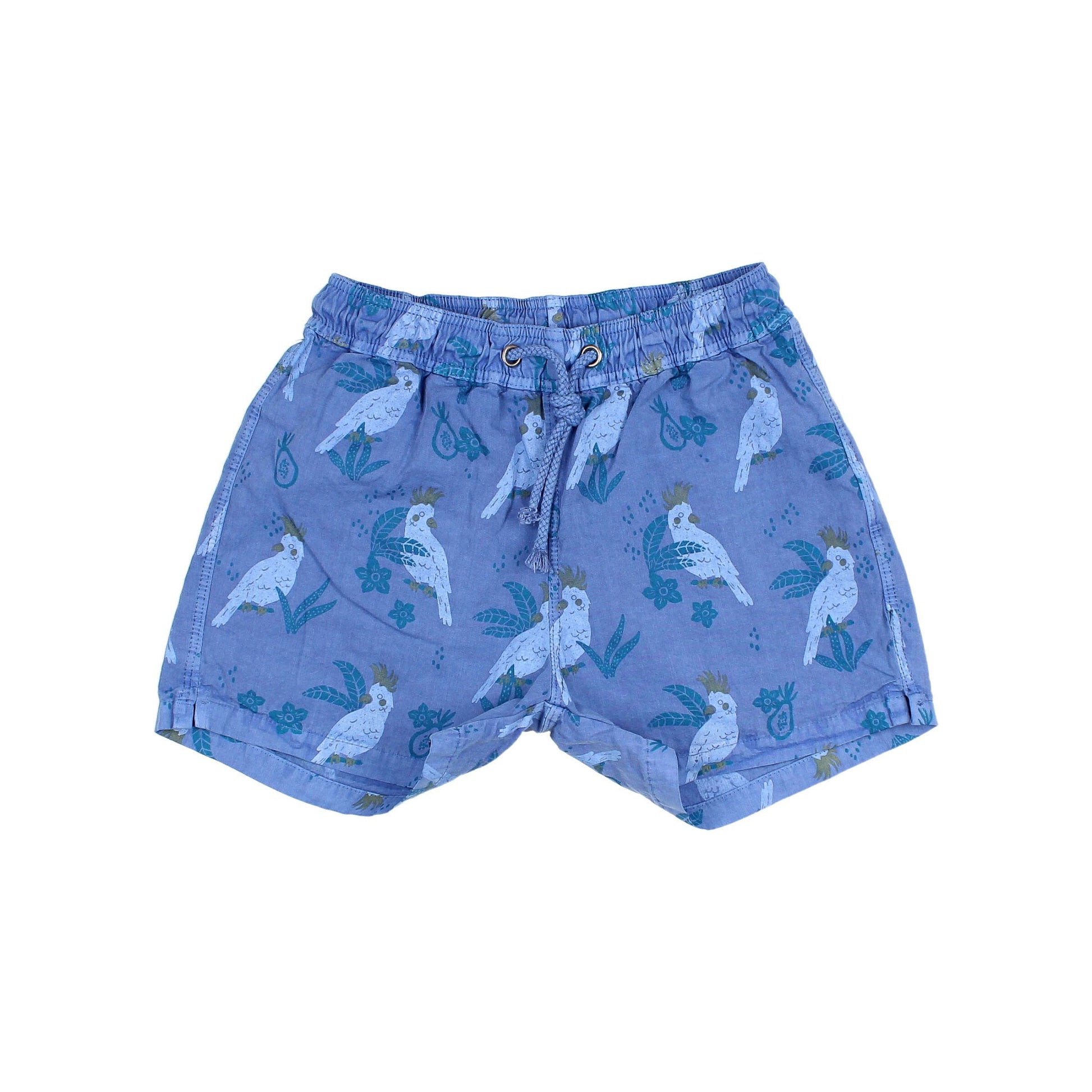 Badeshorts Blau mit Vogelprint von Búho