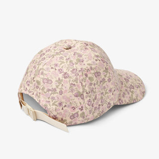 Regenkappe Mallas Beige mit Rosa-Lila Blumenprint von Wheat