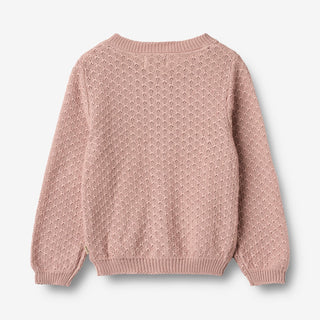 Strickjacke Magnella Rose Powder von Wheat