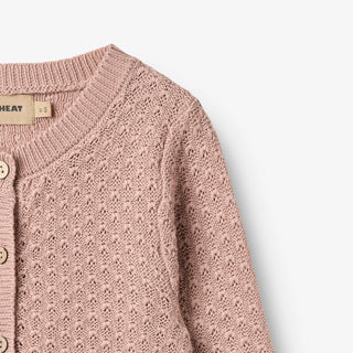 Strickjacke Magnella Rose Powder von Wheat