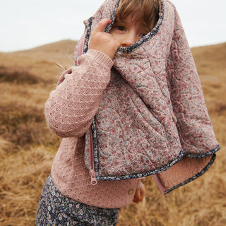 Strickjacke Magnella Rose Powder von Wheat