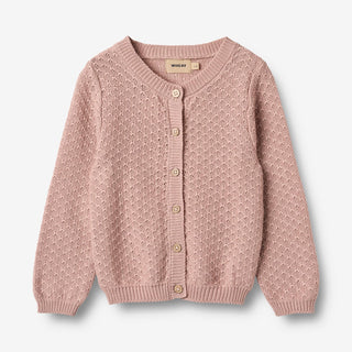 Strickjacke Magnella Rose Powder von Wheat