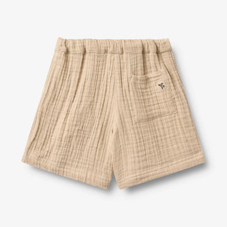 MUSSELINSHORTS ATLASZ WARM SAND VON WHEAT