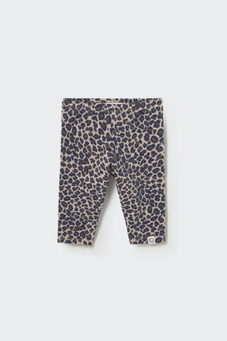 Baby Leggings Blau-Beige Animalprint von Cozmo