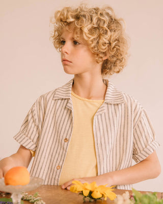 Leinen-Hemd Only Schwarz gestreift von Búho