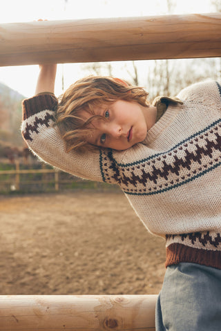 Strick Pullover Unico Folk von Búho Barcelona