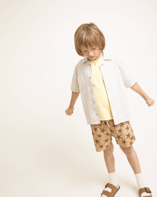 Leinen-Hemd Only Schwarz gestreift von Búho