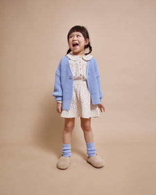 Strick Cardigan Soft Blue von Búho Barcelona
