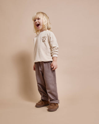 Twill-Hose Taupe von Búho Barcelona