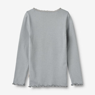 Modal Rib-Langarmshirt Cloudy Sky von Wheat