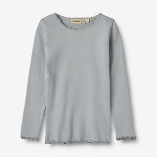 Modal Rib-Langarmshirt Cloudy Sky von Wheat