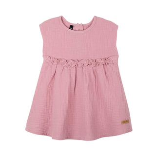 MUSSELIN BABYKLEID ZARTROSA VON PURE PURE