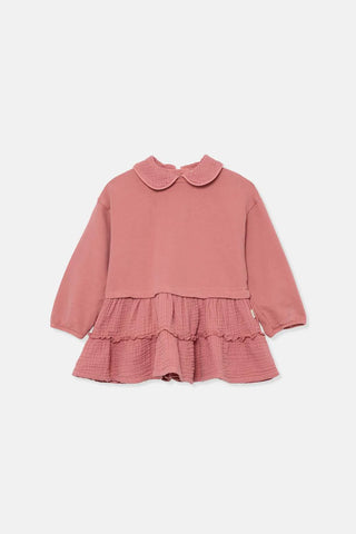 Babykleid langarm Mia Altrosa von Cozmo