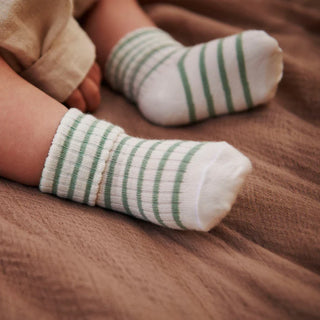 Bambus Rib-Socken Kallie Granite Green von mp Denmark