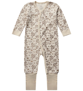 Merinowolle Pyjama Mobi Woodland Off White von Hust & Claire