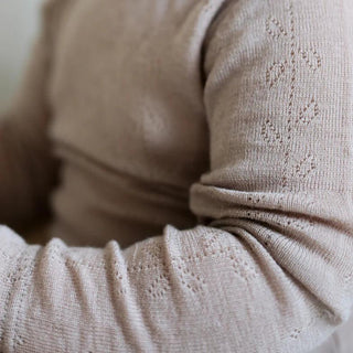 Merinowolle Langarm Shirt Tamra Burnt Rose von MarMar Copenhagen