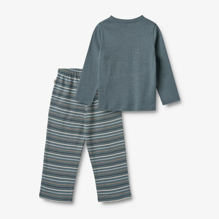 Pyjama Matheo Petrol mit Bergprint von Wheat