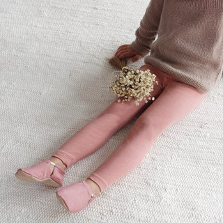 Organic Rib Leggings Dusty Rose von Cosy Roots