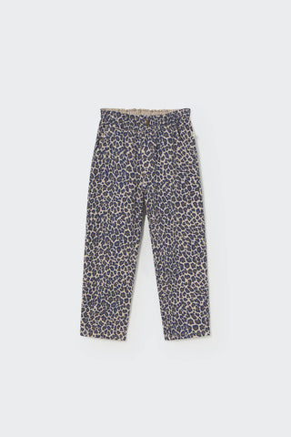 Twillhose Paola Blau-Beige Animalprint von Cozmo
