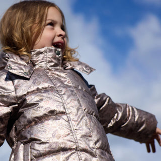 Mimmi winter jacket with floral pattern from Wheat
