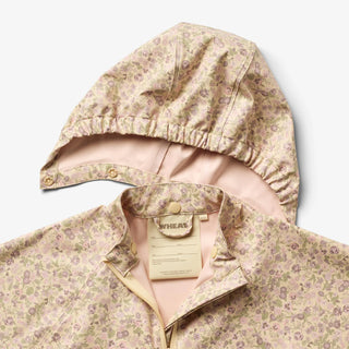 Regencape Beige mit Rosa-Lila Blumenprint von Wheat