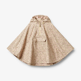 Regencape Beige mit Rosa-Lila Blumenprint von Wheat